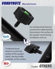 Dual Speaker Mount Bar Mounting Fork Bracket Speaker Pole Width Adjustable