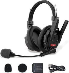 SYNCO XTALK Xmax Wireless Intercom Headset Dual Ear 500m/1640ft Noise Reduction
