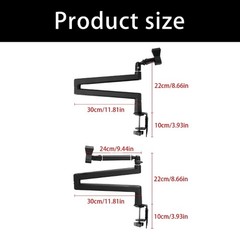 Cantilever Boom Microphone Stand Clamp Compatible for Various Microphone Models