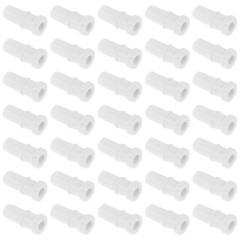 50Pcs White Lapel Microphone Tail Boots for 2Mm Cable Daily Use Mic Protector