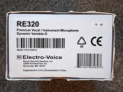 Electro-Voice RE320 Microphone W/ Standard AND Optional Shock Mount + POP Filter