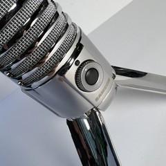 Samson Meteor Mic USB Studio Microphone Chrome with Stand Portable Podcasting