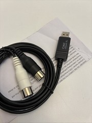 USB MIDI Cable 6.5ft – High-Speed Plug Play Interface for Instruments