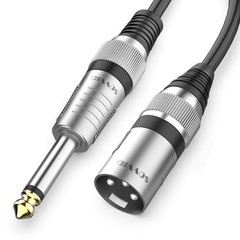 3ft Xlr Male To 1/4 Cable 6.35mm Microphone Cord Ts Mono 3 Pin Male To Quarter I