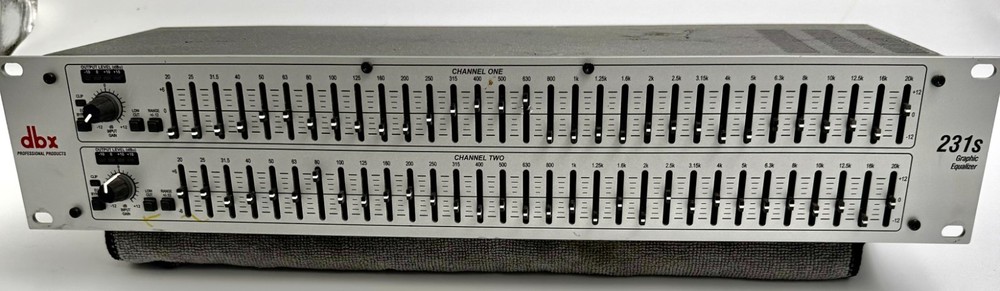 dbx 231s Dual Channel 31-Band Graphic Equalizer-I/O XLR and 1/4inch