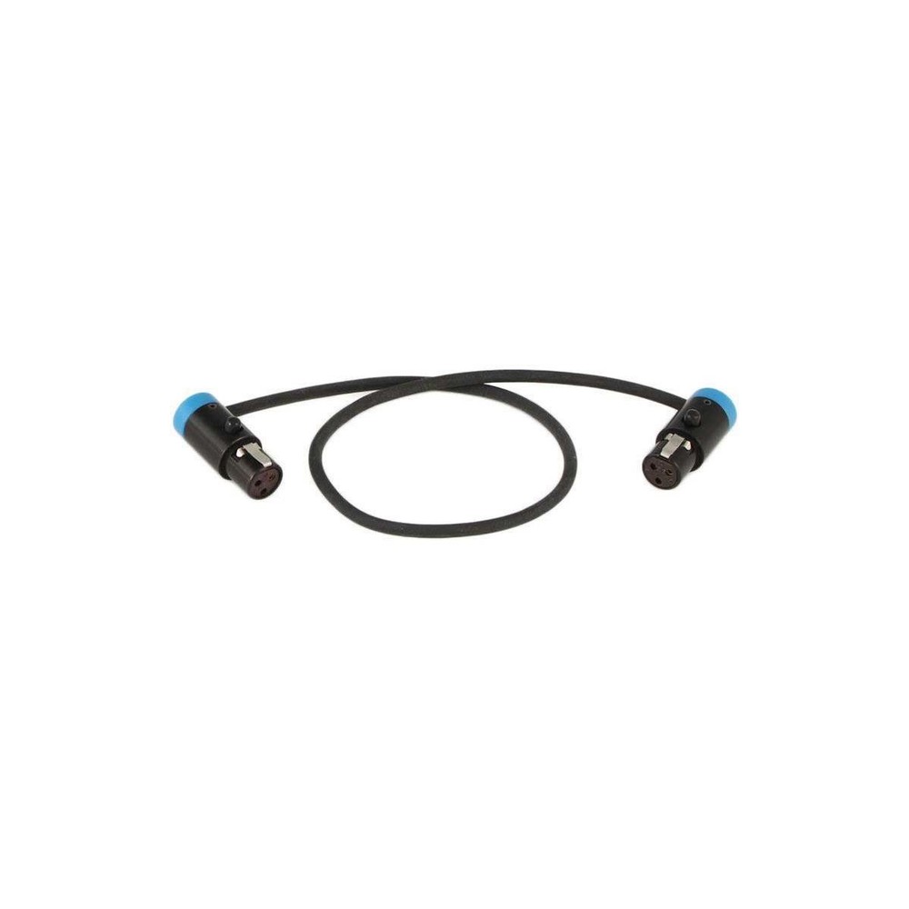 Cable Techniques LPS Low-Profile LPXLR-3F to TA3F Cable, 12″ – Blue Caps