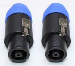 (2) Two Genuine NEUTRIK NL8FC Female 8 Pole Original SpeakON Cable Connector
