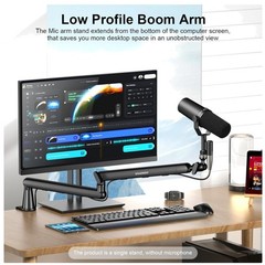 Low Profile Mic Arm Stand – SoloCast, Elgato Wave