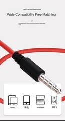 For Apple Huawei mobile phone tablet headphones over-ear with microphone-control