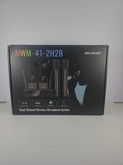 4 Channel Wireless Microphone System UHF Cordless Mic Set Melonare Open Box