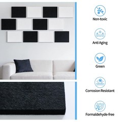 Sound Absorber – 31.5 X 23.6 X 0.4 Inches 6 Pack High Density Acoustic Absorp…