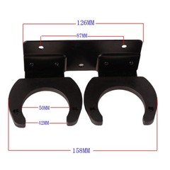 Wireless Microphone Holder for Mic Stand Wall Mounted Hanger Clip Double Hook