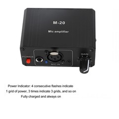 Microphone Preamp, Microphone Preamplifier Mic Preamp for Vocal, 48V Power XL…
