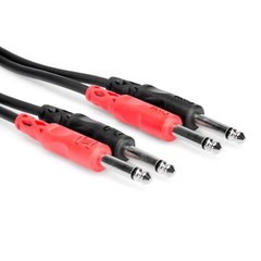 Hosa CPP-202 6-foot Dual 1/4″ TS Male Stereo Cable 6ft 6-feet Cord CPP202