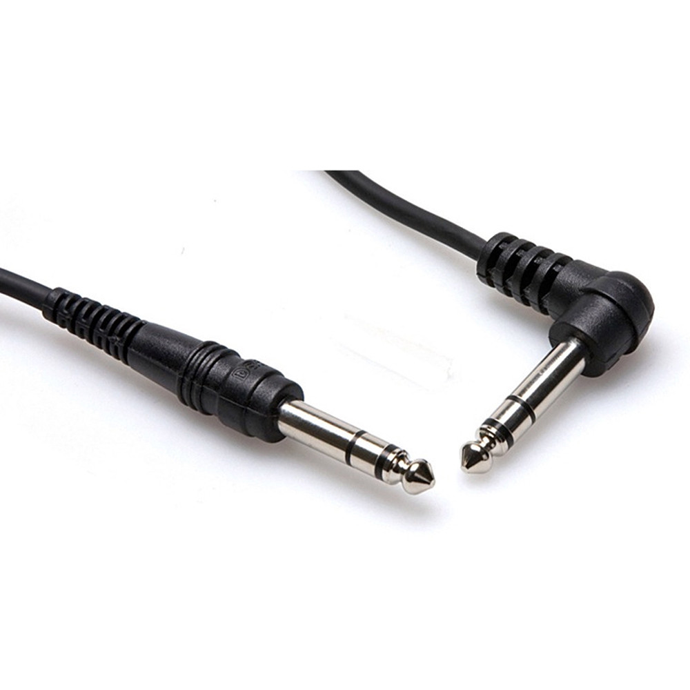 Hosa CSS-103R Balanced Interconnect 1/4 in TRS to Right-Angle TRS 3ft Cable CSS