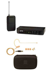 Shure BLX14 Wireless System w/ MX153T Tan Earset Mic Band H9