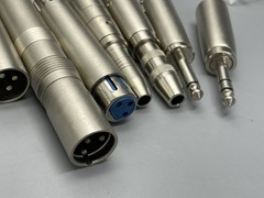 Set of 7 XLR Male/Female to 1/4″ TRS Audio Adapters