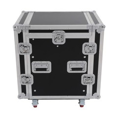 14U PA DJ Rack Case with Wheels & Brakes 330LBS Road Flight Case 19 Inch NEW