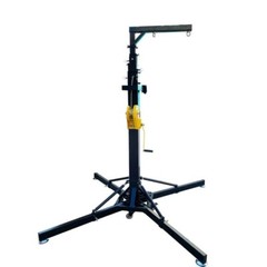 2PCS 2-6M Line Array Speaker Lifting Stand Heavy Duty Hand Crank Lift System