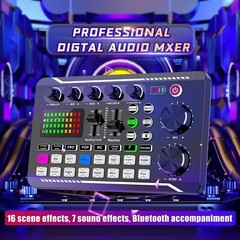 Professional Audio Mixer, SINWE Live Sound Card and Audio Interface with DJ M…
