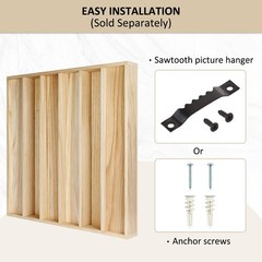 Wood Sound Diffuser – 24 X 24 X 2.8 Inches Thick Acoustic Diffusion Panels Ad…