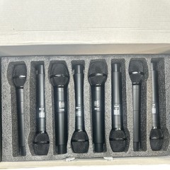 8-Channel Wireless Microphone System, UHF 500MHz Set 8 Cordless Mic I Melonare