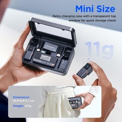 Saramonic Air Wireless Microphones 48kHz/24-bit for iPhone/Camera/Android/PC