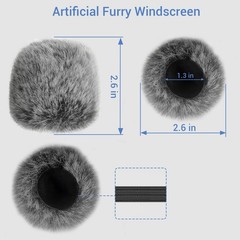 Furry Windshield for SM58 Microphone – Wind Muff, Pop Filter, Dead Cat Cover