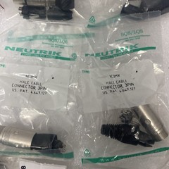Neutrik NC3FX And Nc3MX 3 Pin Female XLR Nickel Mic Cable Connectors