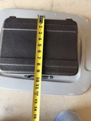 Black Hard Plastic Case w/ Foam Lining Carry Handle 12″x9x5”
