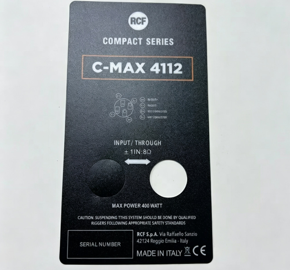 4pcs Replacement Rcf C-Max 4112 Badge Emblem Logo Sticker Speaker part