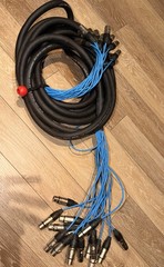Elite Core 30FT 16 Channel XLR Snake Cable Multipair Stage Studio Audio Cable