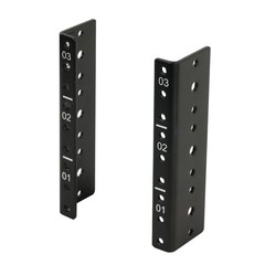 3U Vertical Rack Rail Pair Kit DIY Rack Rails Kit, 12-24 Screws Included to Moun