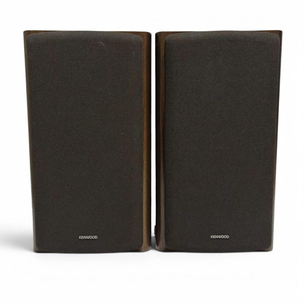 KENWOOD LS-11EX Excellent Bookshelf Speakers Pair Brown