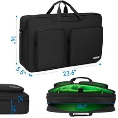 Multi-Layer Padded DJ Controller Gig Bag Carry Case for Pioneer, Denon, Numark