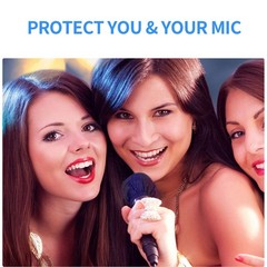 Microphone Cover 200pcs (100 pairs) Microphone Covers Disposable Individually…