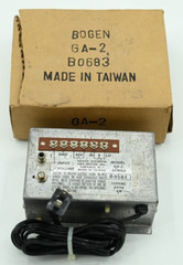 BOGEN COMMUNICATIONS Audio Amplifier Model GA-2 with Box/Manual