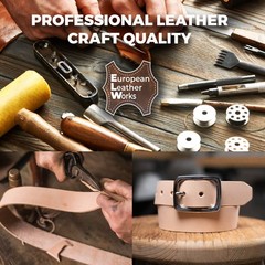 European Leather Works Elw Belt Blanks Strips/Straps 8/9 Oz. 3.2-3.6Mm