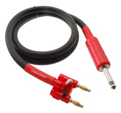 3ft Dual Banana Plug to 1/4″ TS Male Pro Audio 14awg Speaker Cable, A6-SB403