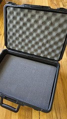 Hard Plastic Carrying Case 16×12 Black Tool Equipment Protective Storage Box
