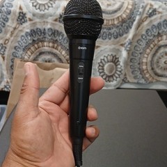 ION Handheld/Stand-Held Microphone Model ION On/Off Switch Wired 1/4″ Jack Black