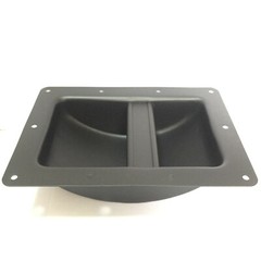 2pcs Black Metal Recessed Bar Handles For JBL Speaker Cabinet 220mmx162mmx60mm