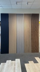 Striped MDF Acoustic Panel Multicolor for Interior Wall, Room, Ceiling