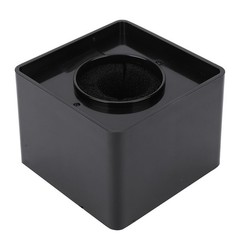 Compact Portable Microphone Square Station For Interviews Black ABS Easy To Use
