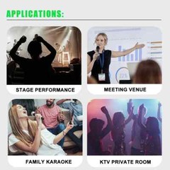 Dynamic Microphone UHF Wireless Microphone Converter XLR Transmitter & Receiver