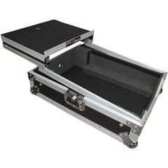 ProX XSM12LT ATA Flight Case with Wheels and Laptop Shelf for 12 in. DJ Mixers