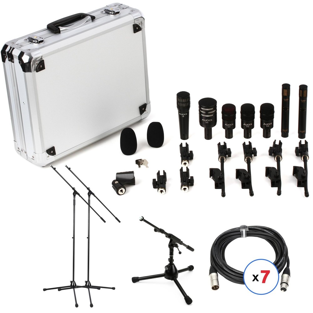 Audix DP7 Drum Package with Stands and Cables