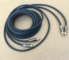 1-20’FT Pair Mogami 2534 18-AWG Cable RCA Gold Male-Male Audio sound Microphone