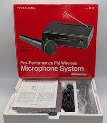 Radio Shack Pro-Performance FM Wireless Microphone System Realistic 32 -1224