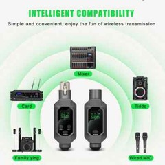 Dynamic Microphone UHF Wireless Microphone Converter XLR Transmitter & Receiver